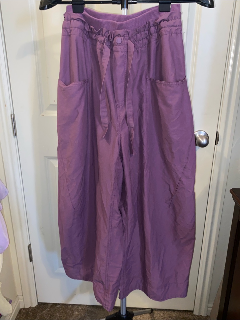 NWOT FP MOVEMENT FRESH START PANTS PURPLE SIZE XS - Picture 1 of 5